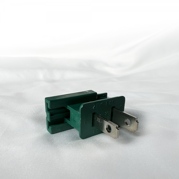Male Plug, Green, (100) Christmas Light Supplies