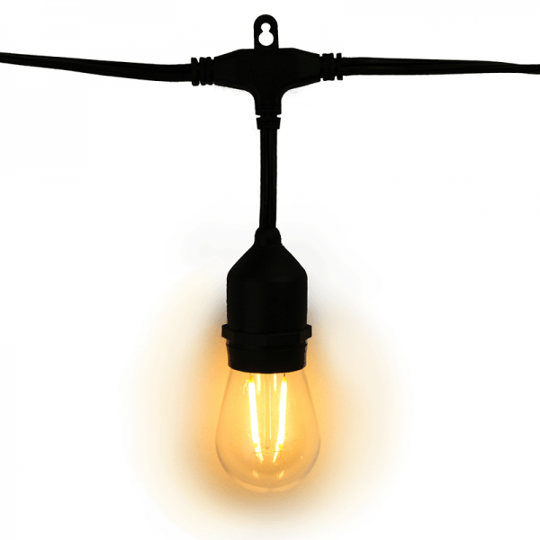 S14 LED, Warm White, Filament (25) Christmas Light Supplies