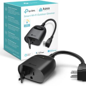 Kasa Smart Outdoor Timer with Dimmer Function KP405